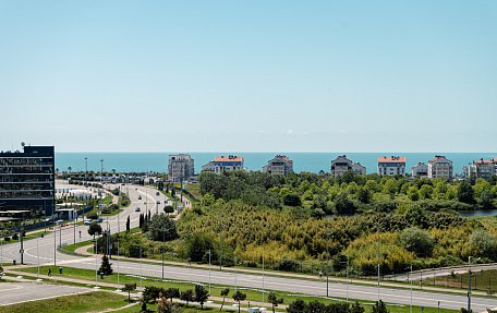 Люкс с панорамным видом на море (большой балкон)