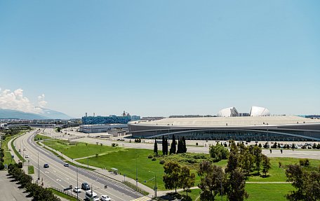 Люкс с панорамным видом на море (большой балкон)